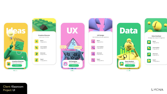 Design ui and ux user interface screens for apps and website by ...