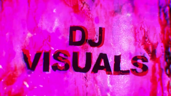produce dj visuals for your techno dj set and vj music video loop
