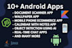 develop native kotlin java android studio apps with backend