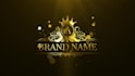 design modern gold silver logo reveal for youtube in 4k