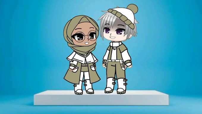 create a profesional gacha club oc based on your need