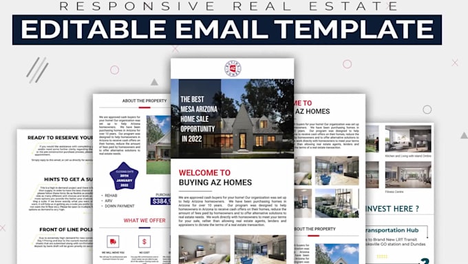 design editable responsive email template newsletter