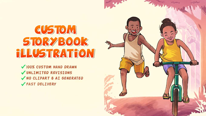 create full hand drawn illustration with unique style