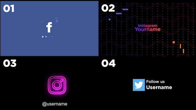 do social media outro for youtube