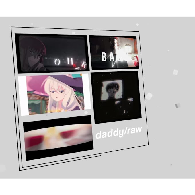 do anime edits for you