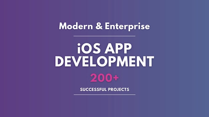 make a professional ios app for you