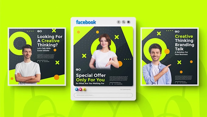 make graphic visuals facebook, linked in, instagram post ads