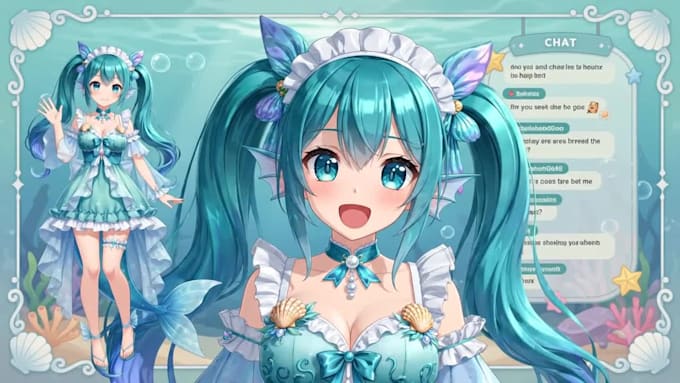 draw and rig 2d vtuber model anime live2d model anime 2d live2d vtuber rigging