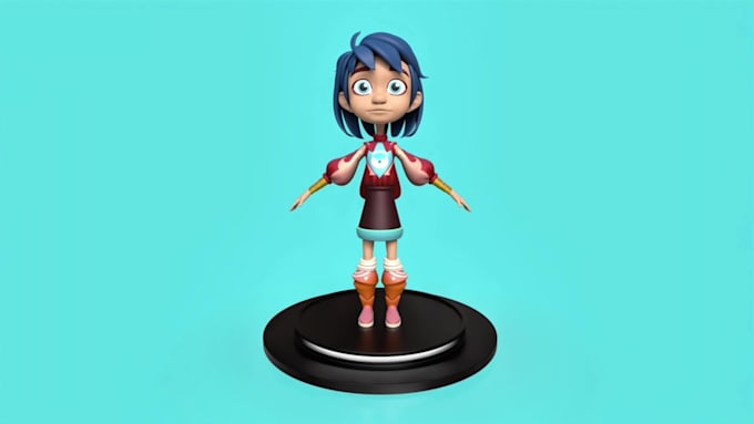 create lowpoly 3d character blender maya game ready for unity unreal