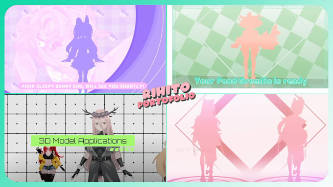 make  intro, promotion, or debut video for vtuber or streamer