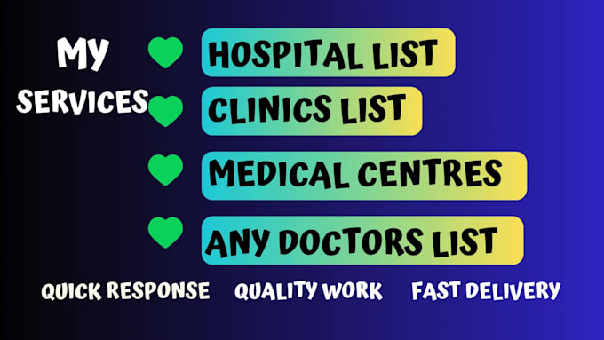 do b2b linkedin leads generation, doctors emails, nurses, clinics emails
