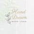 design elegent feminine botanical boho hand drawn logo