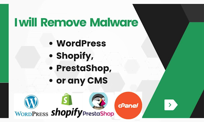 fix hacked wordpress, shopify, magento, wix, PHP website