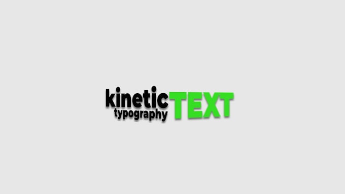 create kinetic typography text animation video