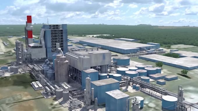 create 3d industrial animation process facility visualization plant walkthrough