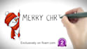 make christmas video whiteboard style