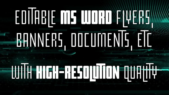 do editable ms word documents