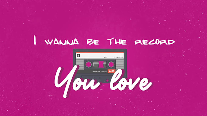make a trippy or summer lyric video