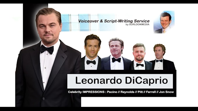 voice record impression of US male actor leonardo dicaprio