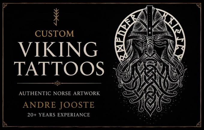 design a custom viking tattoo or authentic norse artwork
