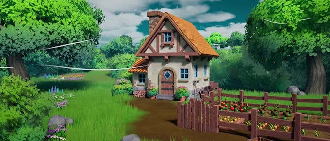 create 3d stylized environment and game asset for unity