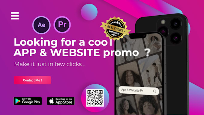 create an app promo video and website explainers, 3d device mockup,shopify store