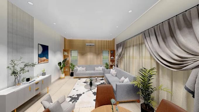 do 3d rendering, interior and exterior design and animation