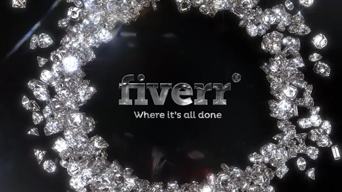 make luxury diamonds logo animation