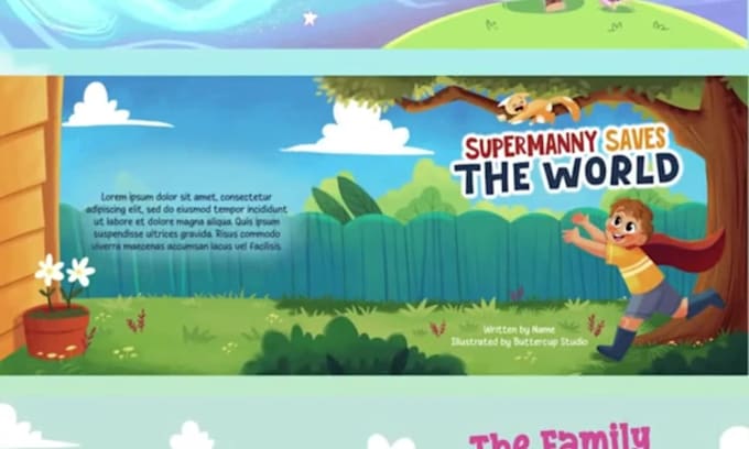 design children book cover illustration for KDP amazon