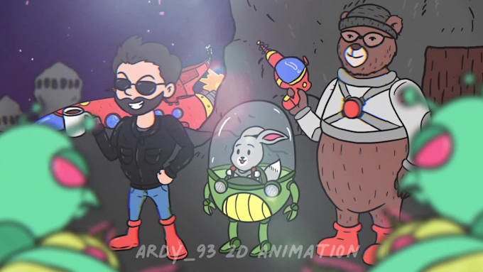 create awesome 2d animation cartoon