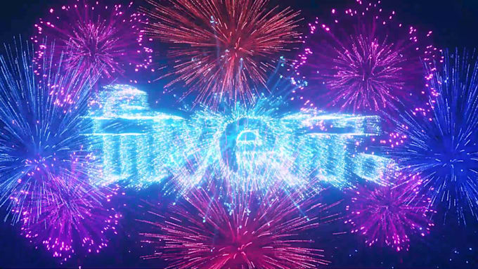 add your logo or text into fireworks