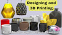 design 3d printable pots, vases, lamps and molds for production