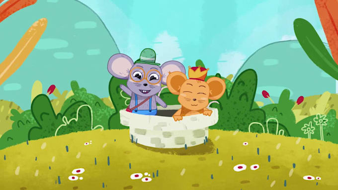 create 2d kids animation for your channel or book trailer