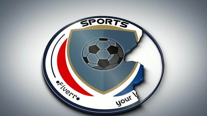 make 3d sports logo intro video