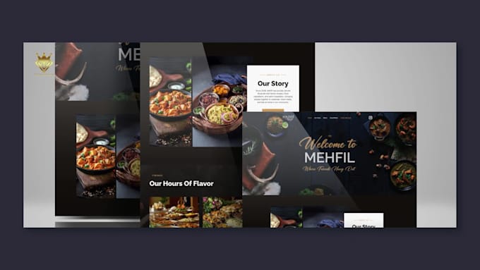create your restaurant website and logo
