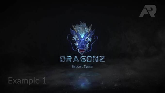 make a dark cinematic intro logo reveal
