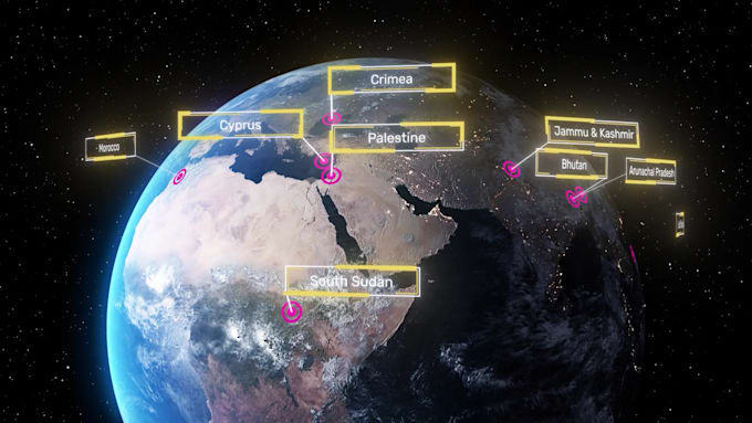 create a beautiful 3d globe animation
