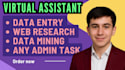 be your reliable virtual assistant for data entry, web research, and admin tasks