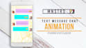 make a text messages chat animation