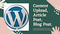 do wordpress data entry, content upload, woocommerce product upload