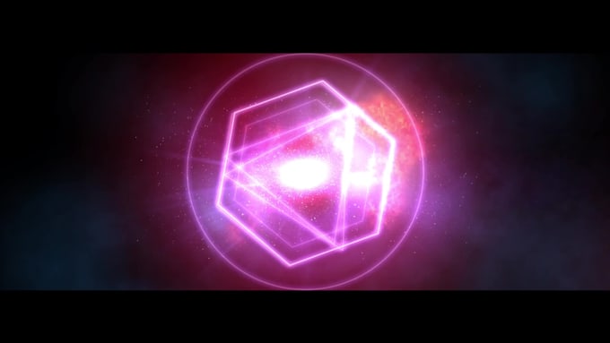 design a cosmic om logo reveal