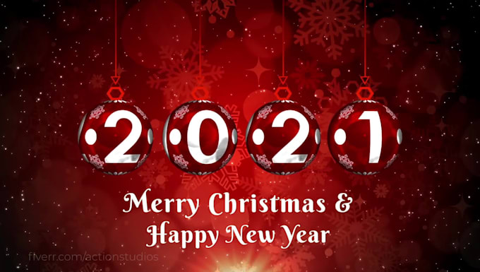 create new year and christmas greeting video in 24 hours