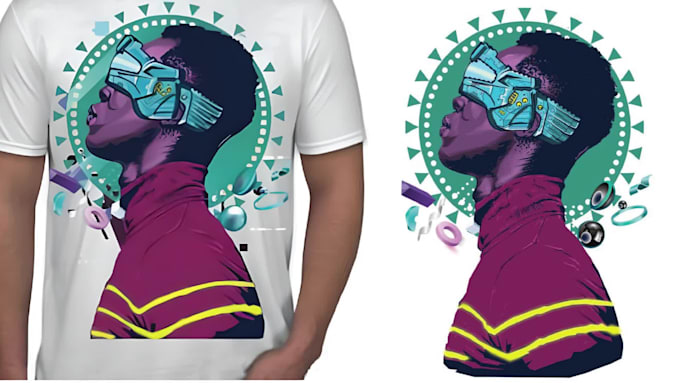 create attractive graphic t shirt design