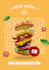 design digital menu board or animated tv screen menu