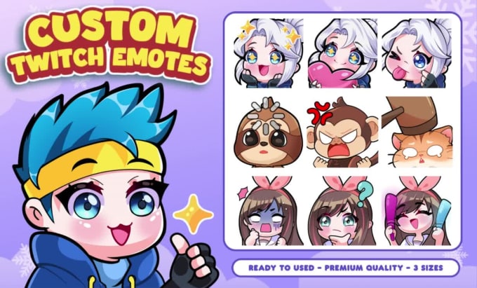 Create Custom Twitch Emotes And Sub Badges For Your Stream With Chibi