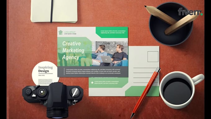 design eddm postcard direct mail with stylish graphic