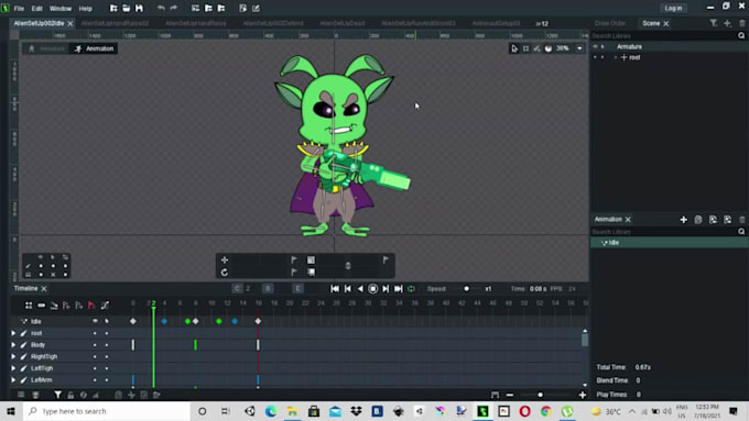 2d character design and animations for your 2d game