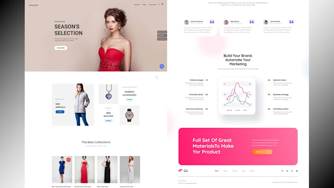 build a clean and futuristic business website