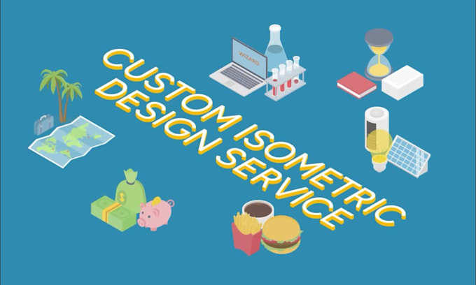 design custom infographic icon with isometric style