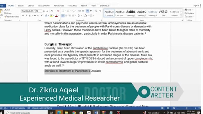 write medical and healthcare assignments and  presentations